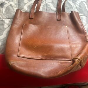 Portland Leather Goods  Leather Crossbody Tote Bag